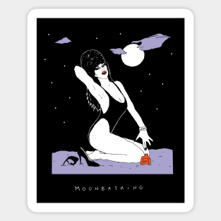 Moonbathing Sticker